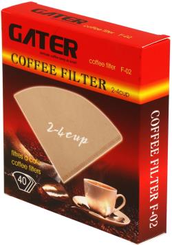 فیلتر قهوه گاتر مدل f02 بسته 40 عددی