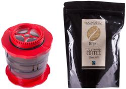 قهوه ساز کافلانو مدل kompact به همراه یک بسته دانه قهوه