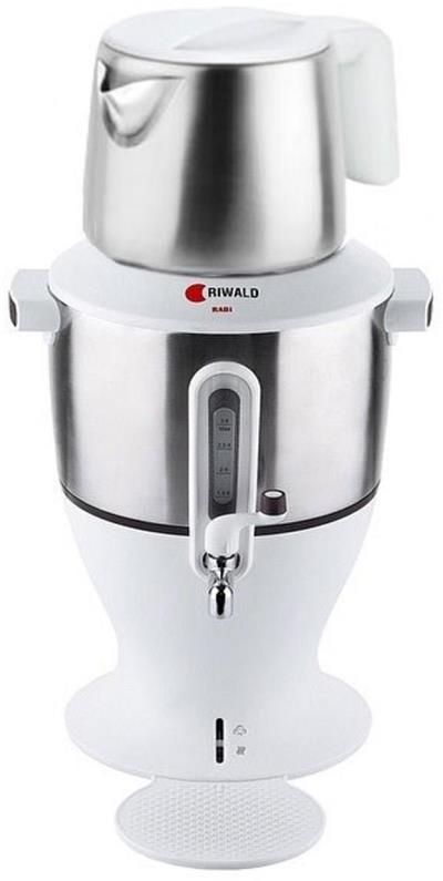 سماور برقی ریوالد مدل TRIO کد 800208 به همراه قیچی آشپزخانه چند منظوره کینگ