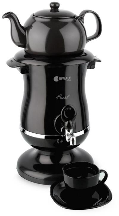 سماور برقی ریوالد مدل BERNT کد 800213 به همراه یک عدد اردورخوری ویترای طرح لاله