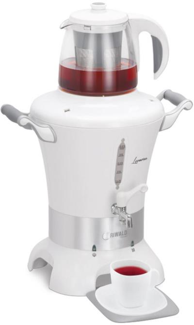 سماور برقی ریوالد مدل LEONORA کد 800216 به همراه یک عددست دمنوش ساز وینتر تایم