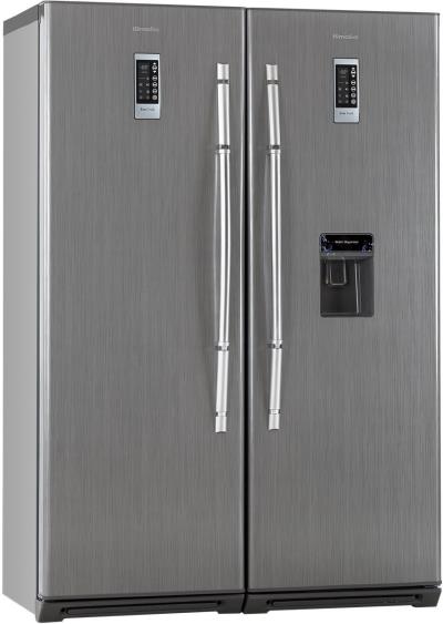 یخچال و فریزر دوقلوی هیمالیا مدل ICE POOL نقره ای نوفراست یخساز