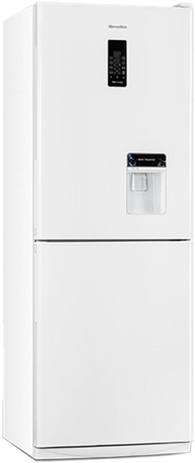 یخچال فریزر هیمالیا مدل کمبی 530 سفید چرمی نوفراست آبسردکن دار