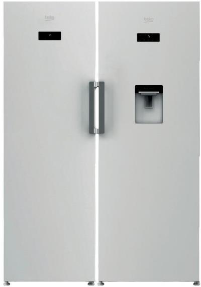 یخچال و فریزر دو قلو بکو مدل RSNE415E23DW 320E23W