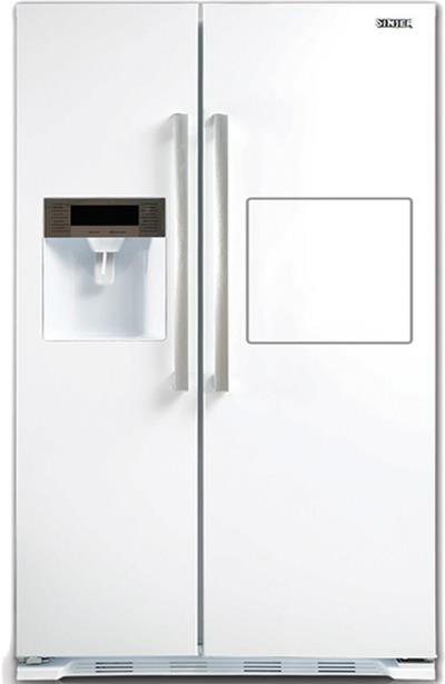 یخچال و فریزر سایدبایساید سینجر مدل HC 666WE