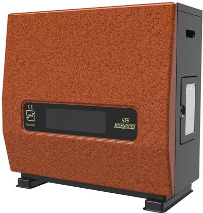 بخاری گاز سوز سپهر الکتریک مدل پگاه SE9000 نمای جلو مسی