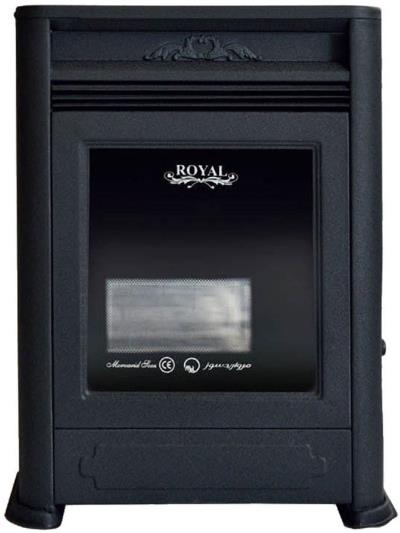 بخاری گازی مروارید سوز شرق طرح شومینه رویال مدل 8000