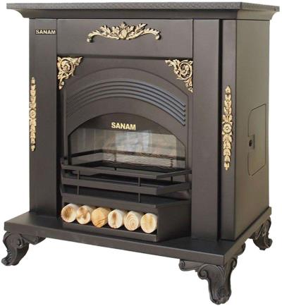 بخاری گازی صنام طرح شومینه مدل SHG 90A1F