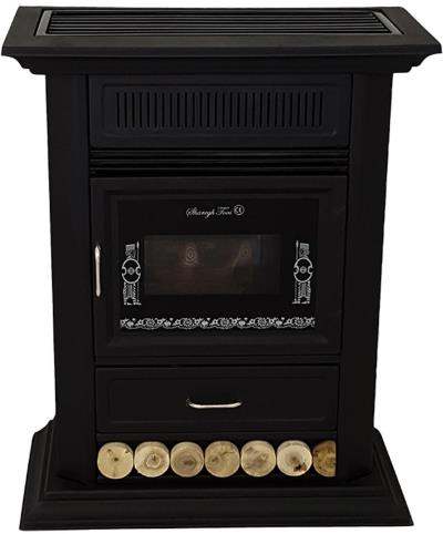 بخاری گازی شارق توس مدل هیوا طرح شومینه 140