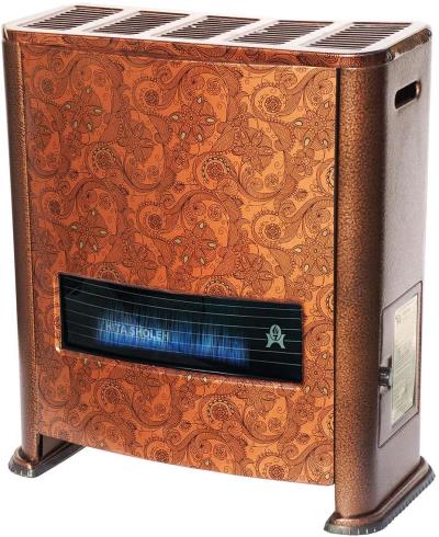 بخاری گازی هیتا شعله طرح گرافیکی چکشی مدل یاقوت HTA 900