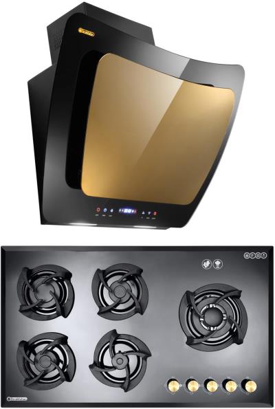 هود و اجاق گاز صفحه ای درخشان مدل کلون G610