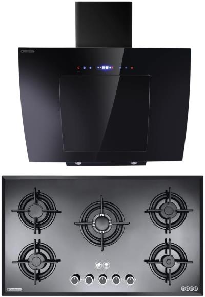 هود و اجاق گاز صفحه ای درخشان مدل گلکسی G605