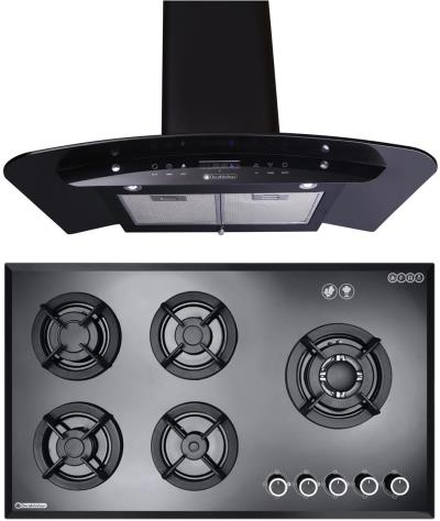 هود و اجاق گاز صفحه ای درخشان مدل ترافی G602