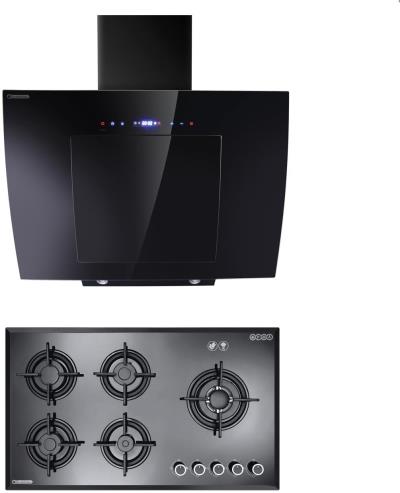 هود و اجاق گاز صفحه ای درخشان مدل گلکسی G606