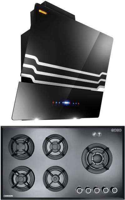 هود و اجاق گاز صفحه ای درخشان مدل آلفا G602
