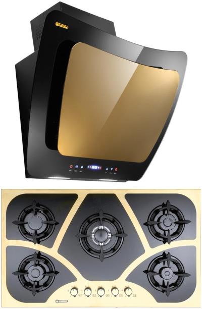 هود و اجاق گاز صفحه ای درخشان مدل کلون G630