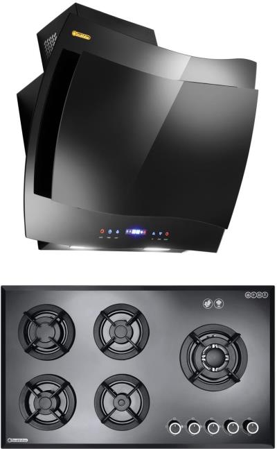 هود و اجاق گاز صفحه ای درخشان مدل فریز G602