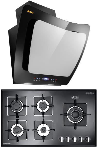 هود و اجاق گاز صفحه ای درخشان مدل کلون G614