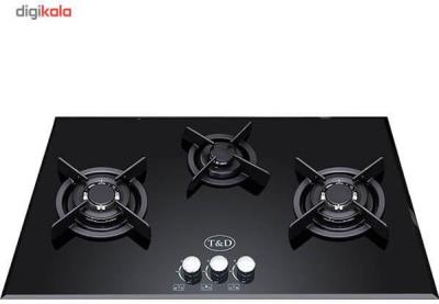 اجاق گاز صفحه ای شیشه ای تی اند دی مدل TD149