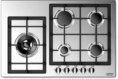 اجاق گاز صفحه ای استیل لوفرا مدل SATURNO70 202