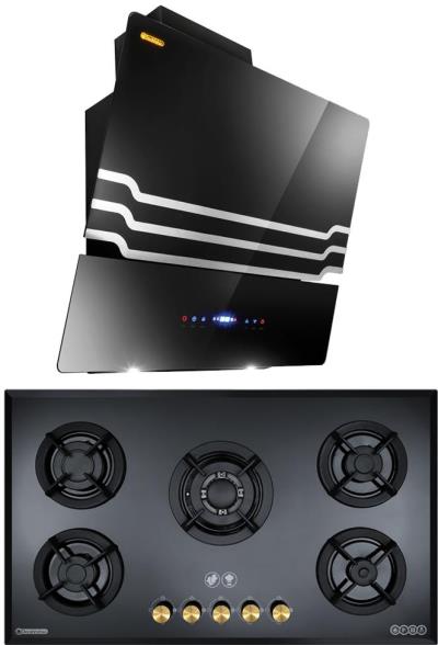 هود و اجاق گاز صفحه ای درخشان مدل آلفا G601