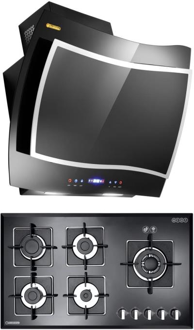 هود و اجاق گاز صفحه ای درخشان مدل فریز G614