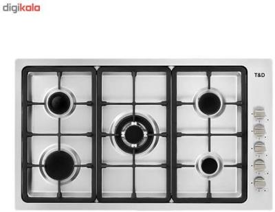 اجاق گاز صفحه ای استیل تی اند دی مدل TD138