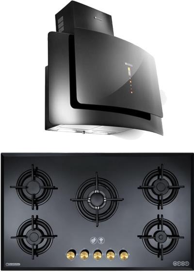 هود و اجاق گاز صفحه ای درخشان مدل شیلد G605