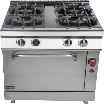 اجاق گاز صنعتی 4 شعله فردار مطبخ آرا مدل 206