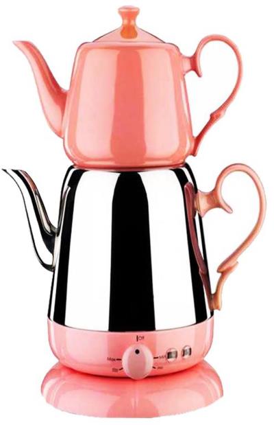 چای ساز کرکماز مدل NOSTA کد 339 به همراه یک عدد اردورخوری ویترای طرح لاله