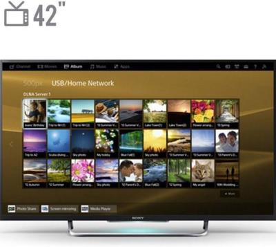 تلویزیون ال ای دی هوشمند سونی سری BRAVIA مدل KDL 42W800 سایز 42 اینچ