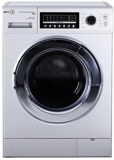ماشین لباسشویی پارس مدل PW1281DHWD ظرفیت 8 کیلوگرم