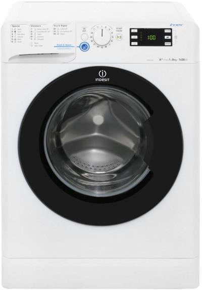 ماشین لباسشویی ایندزیت مدل XWE81482XWKKKUK ظرفیت 8 کیلوگرم